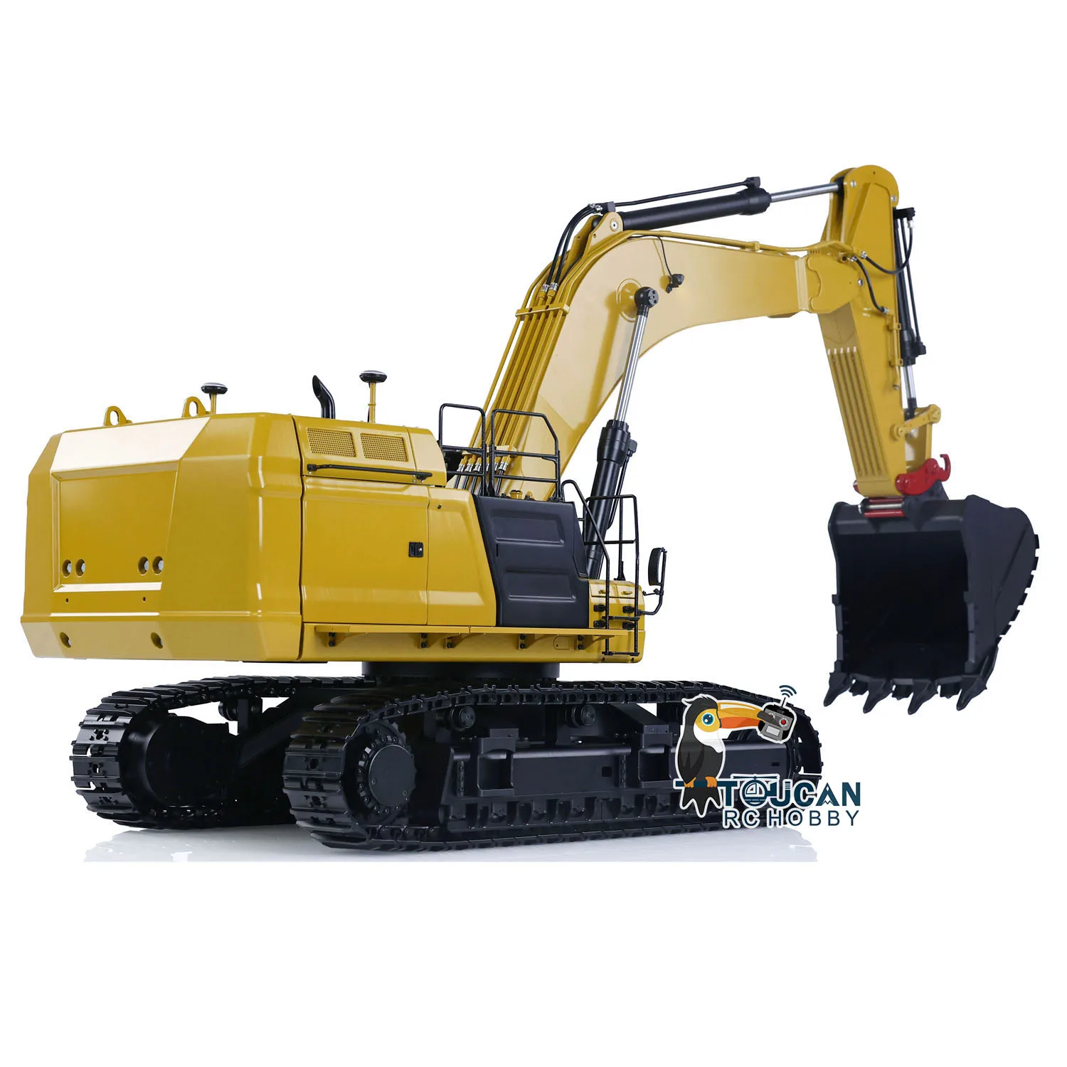 RC Hydraulic Metal Mining Excavator 374F RTR 1/14 Remote Control Painted Heavy Construction Digger Model Toy TH22958 3