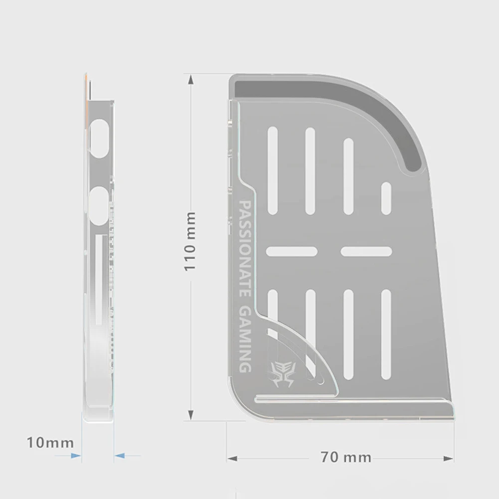 Z25 2 Pezzi Supporto Ausiliario in Silicone Morbido per Giochi Mobile, Impugnatura Ergonomica Innovativa, Accessorio per Gaming PUBG iPad Pro Tablet - immagine 6