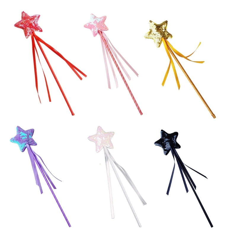 

Star Sequins Stick Cosplay Props Girl Costume Wand Party Props