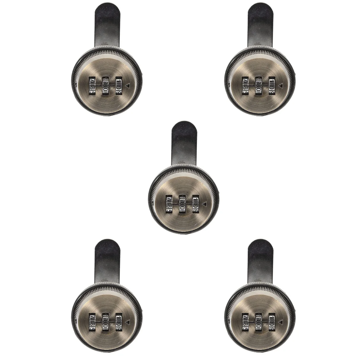 

5 Count Drawer Combination Lock Cabinet Locks Counter Secure Metal with Password