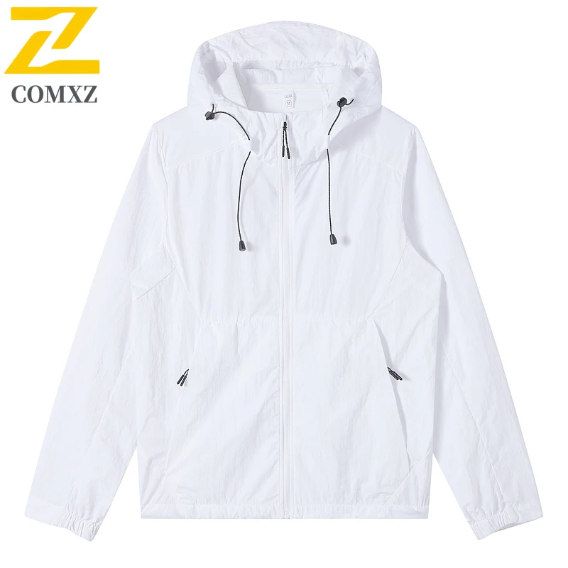Summer Ice Silk UV Protection Jacket UPF50+ Lightweight Sun Hoodie Outdoor Sports Skin Coat for Men Women Sunscreen clothing