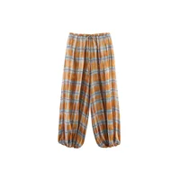 Trendy Casual Harem Pants Fashionable Womens Wear Cotton Poplin Fabric in Bright Pastel Colours Straight Loose Fit Fast Fashion