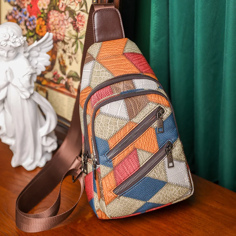 

Women Bag Fashion Chest Crossbody for Woman Female Pack Travel Shoulder Designer Vintage Messenger