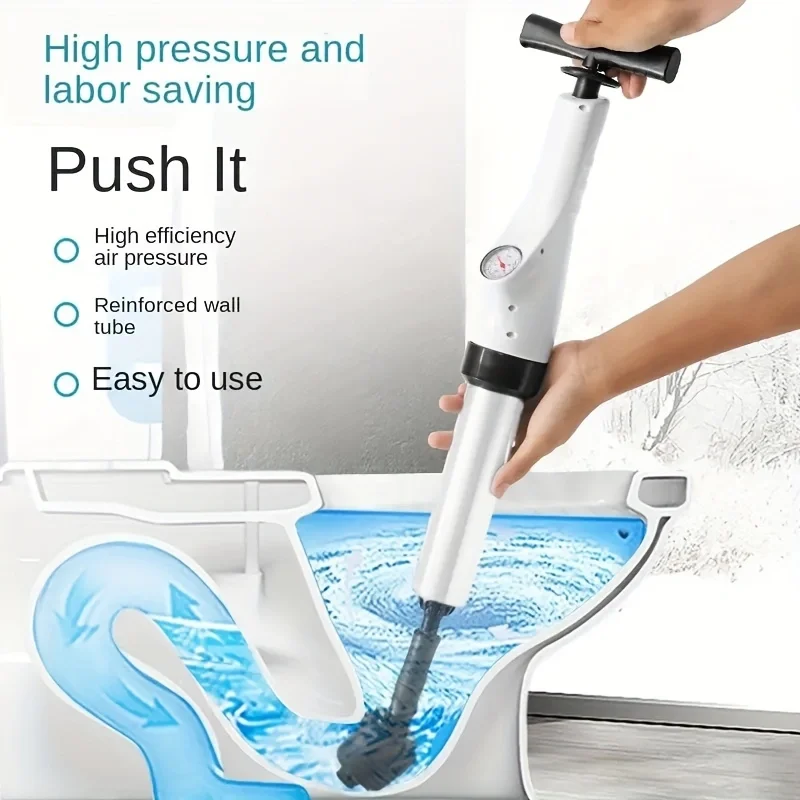 thumbnail image 2 of High Pressure Air Drain Blaster Kit - 8 PSI Stainless Steel Plunger For Clogs 2 of 4