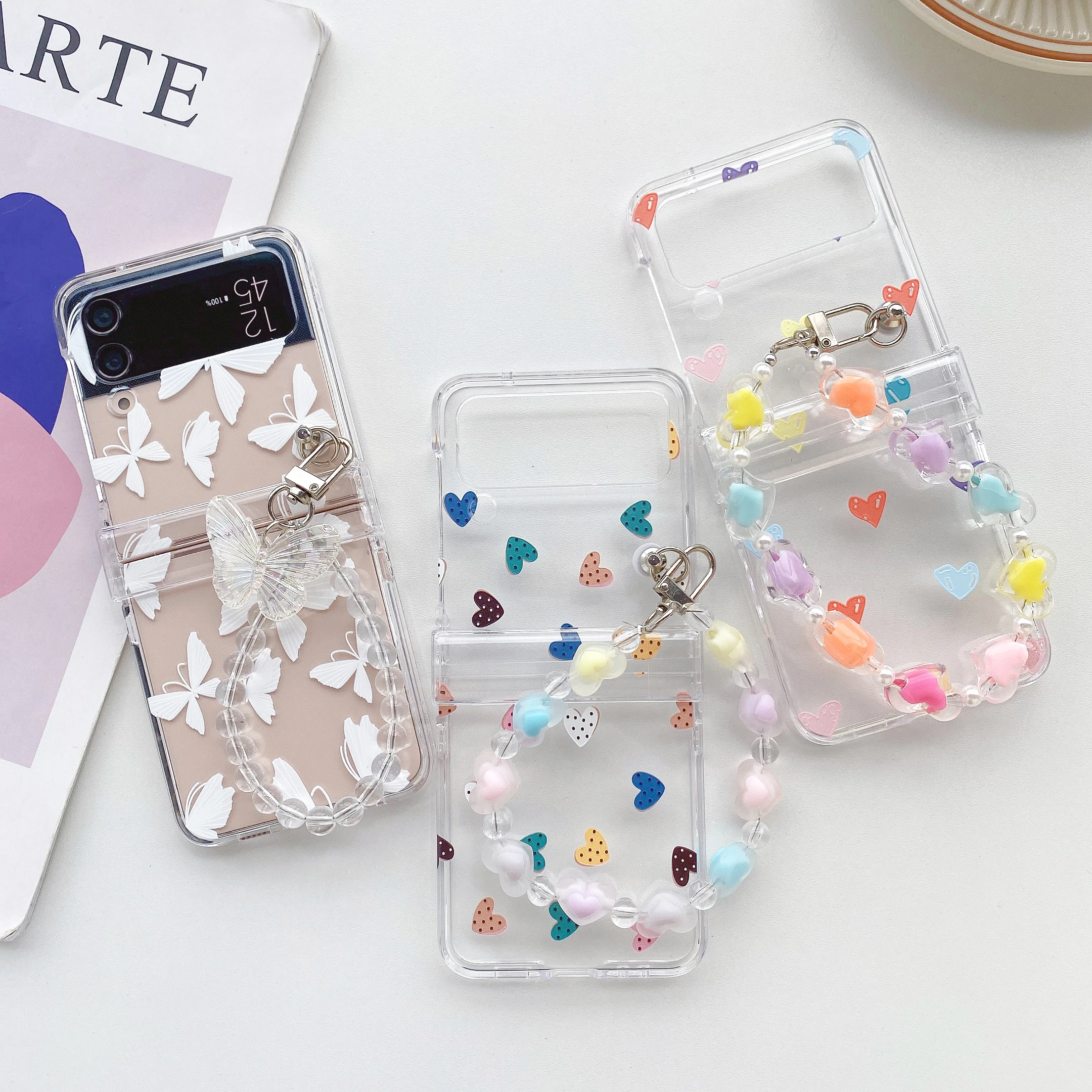 Love Heart Pattern Case for Samsung Galaxy Z Flip