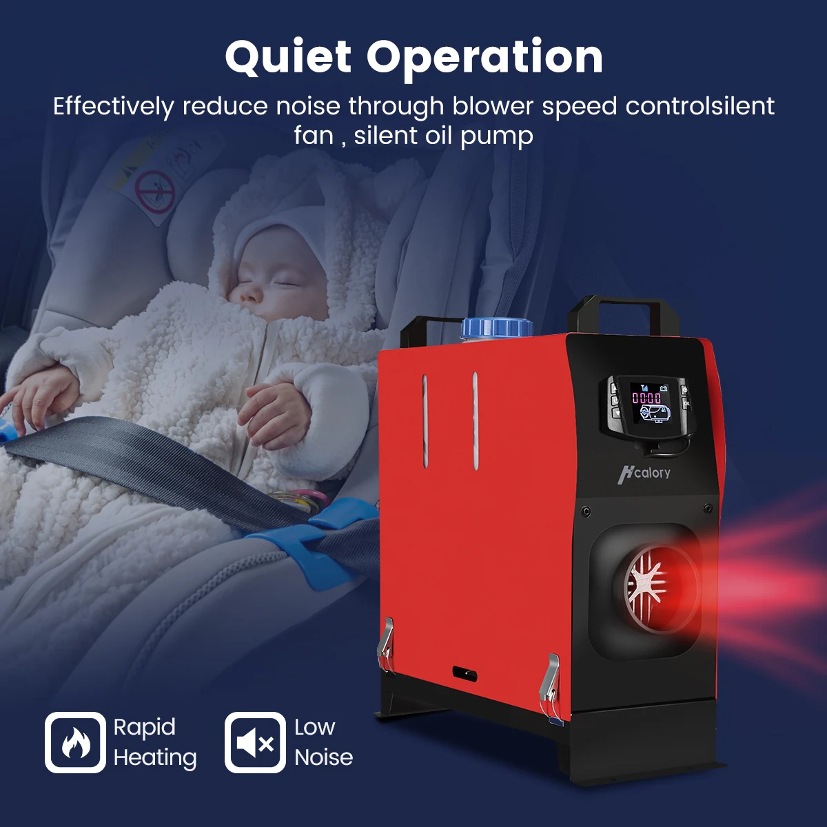 Riscaldatore Diesel 12V Da 5KW Con Telecomando - Per Camion, Barche, Auto E Camper - Foto 4