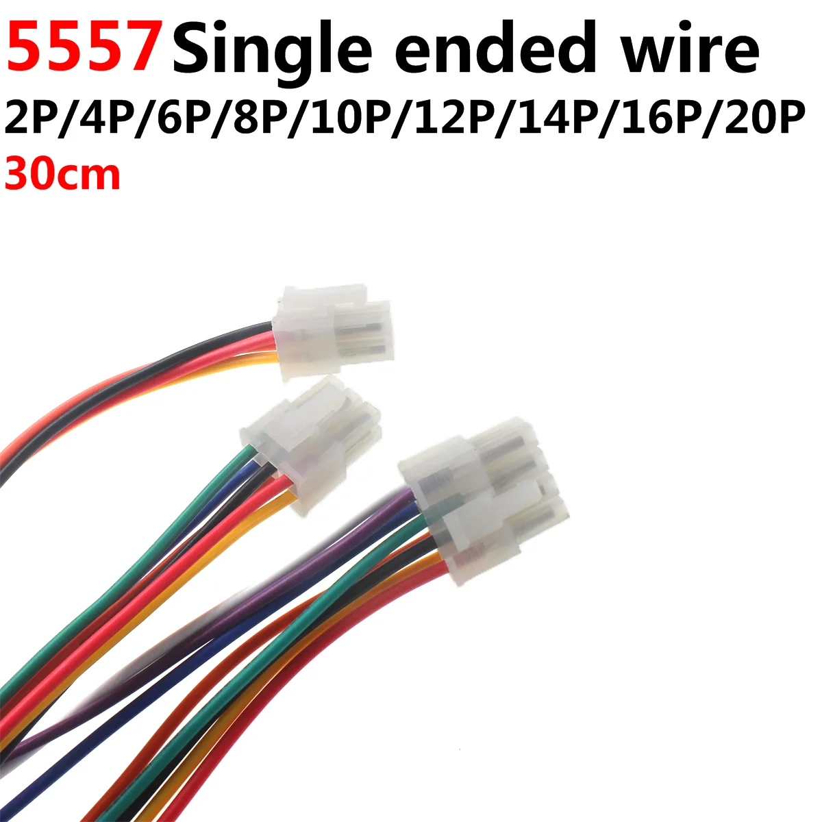 5pcs 5557 / 5559 automobile harness connector 2 4 8-16 pin electric motorcycle controller male and female plug wire length 30cm good quality 35cm length mdb harness extension cables mdb wires to dc2 1 power connector female type mdb connector