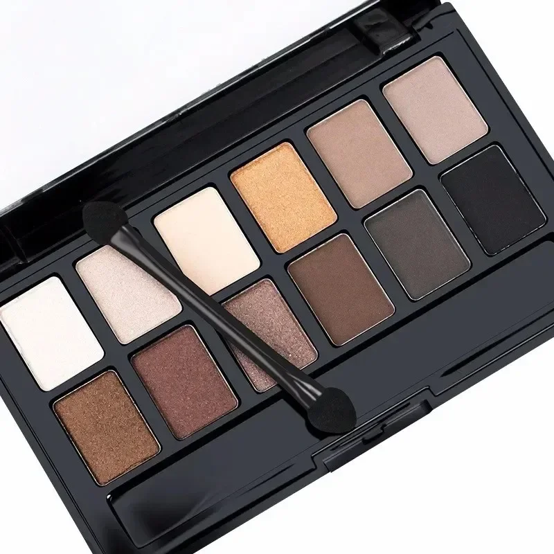 12 Colors Eyeshadow Palette for Makeup Artists Natural Shimmer Matte Nudes