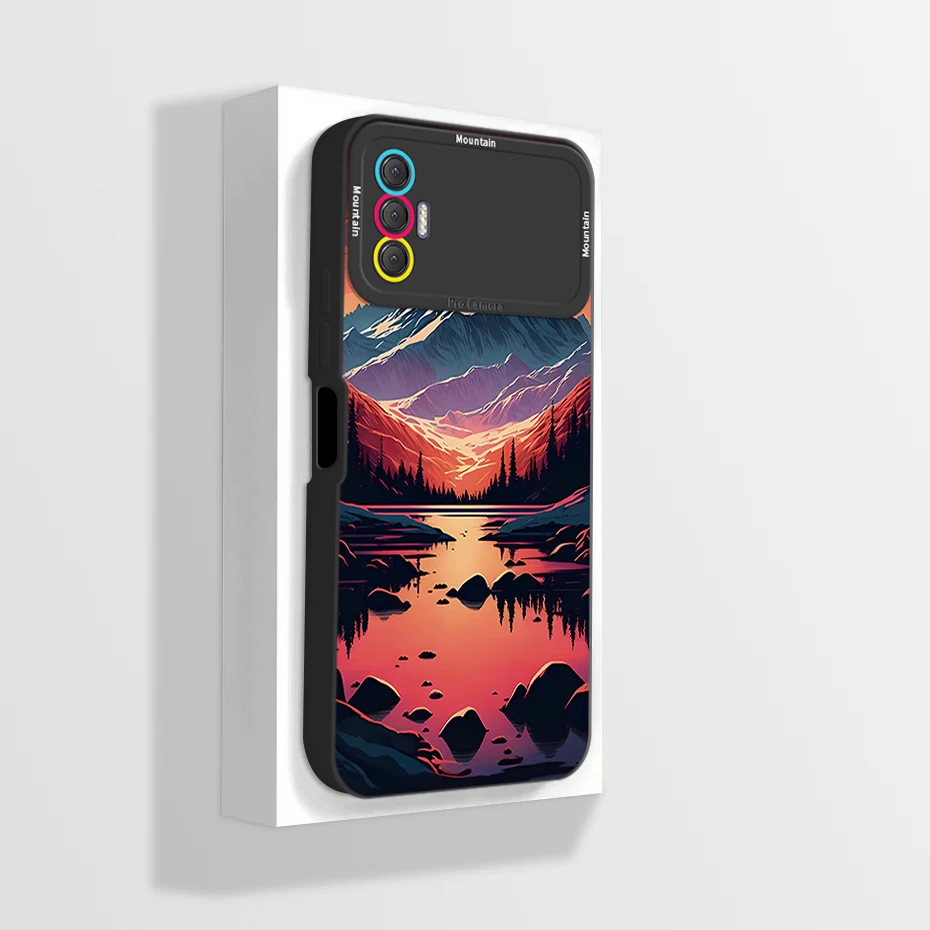 Artistic Liquid Silicone Soft Shockproof Phone Case Cover
