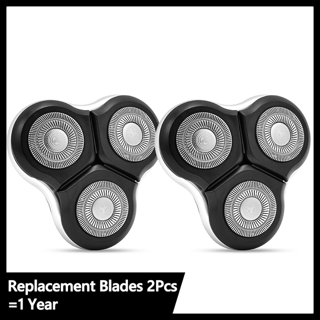 Replacement Blades Electric Shaver 3 Cutters Heads 4D Floating Shaving Head Waterproof Electric Razor For Mens Beard