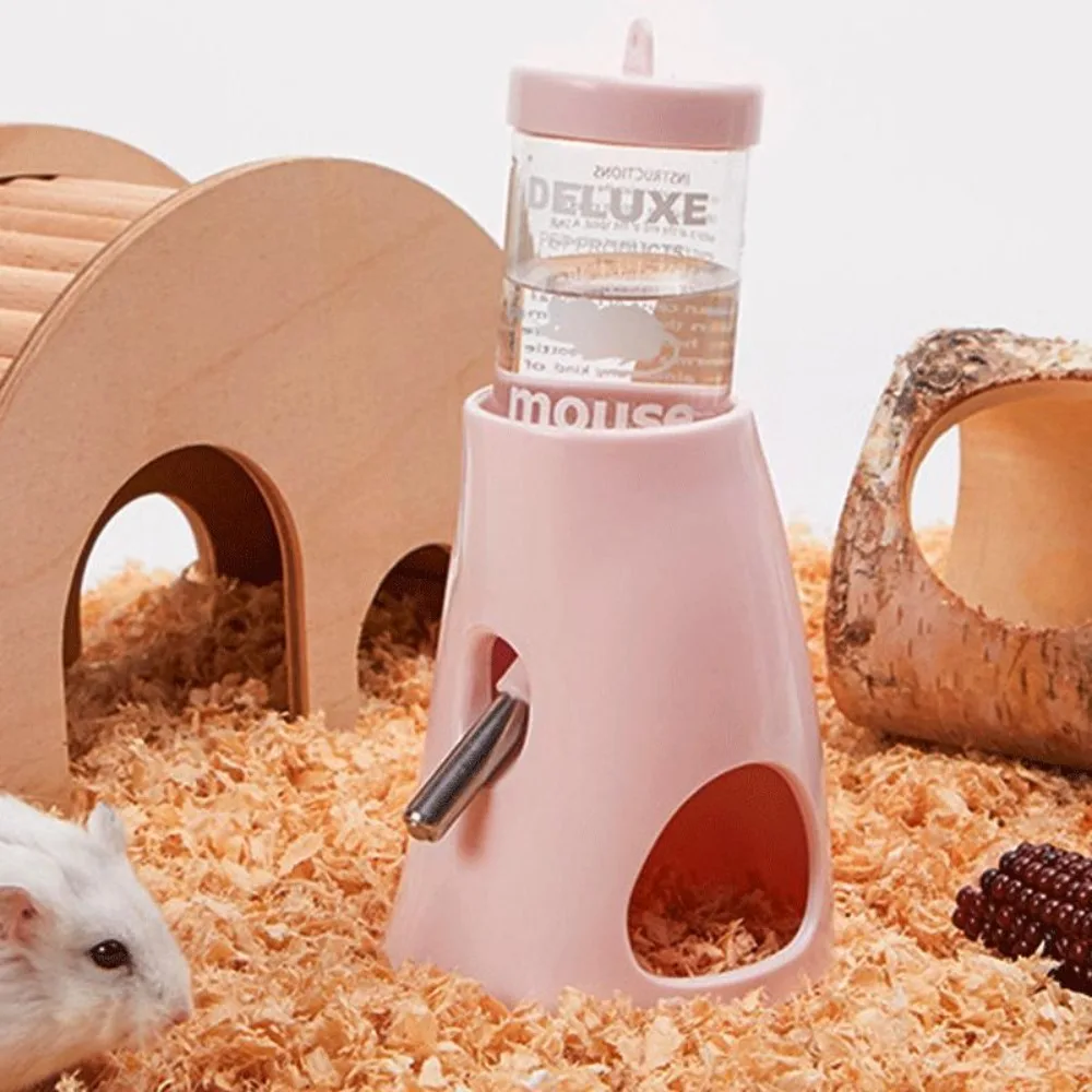 Rutsch fester stehender Hamster automatischer Wassersp ender Flaschen spender auslaufs icherer Doppelkugel-Fütterung kessel – Detail 9