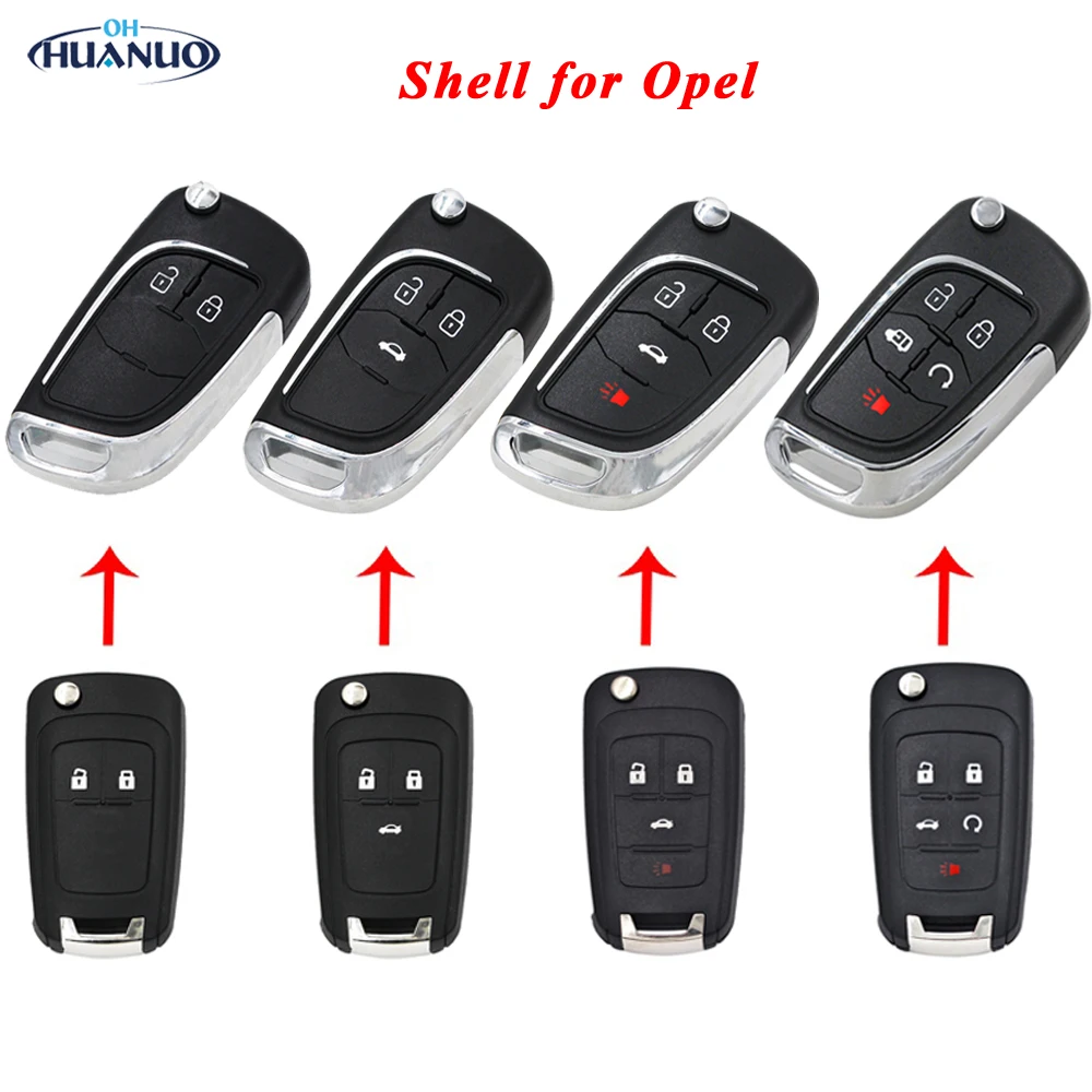 433MHZ 3 Pulsanti Per Opel Vauxhall Astra J Key Per Chevrolet Cruze Flip Key Insignia Zafira C Mokka Cascade Remote Car Key Fob Con ID46 Chip Portachiavi - Foto 7