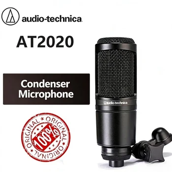 Microfono a Condensatore Cardioide Audio-Technica AT2020 Professionale per Studio, XLR, per Podcasting, Streaming e Registrazione