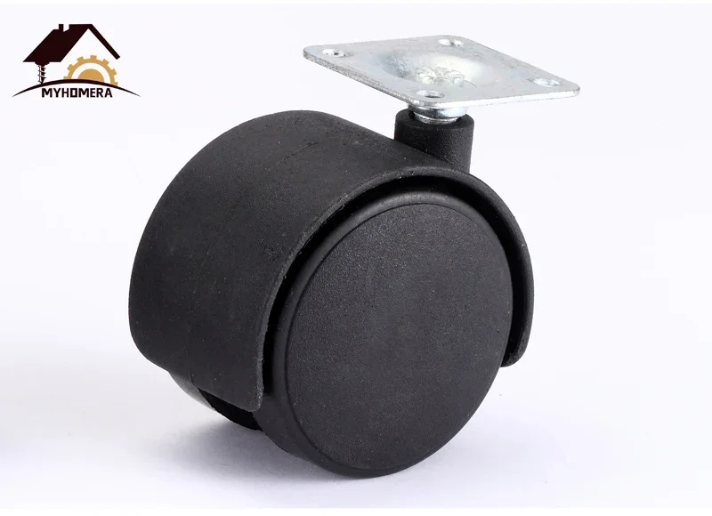 Description Picture 5 of item12 Pieces 1 Inch Wheel 30mm Caster 360 Rotatable Plate / Screw Swivel Castor Wheels Replaced Trolley Cart Handmade DIY Roller