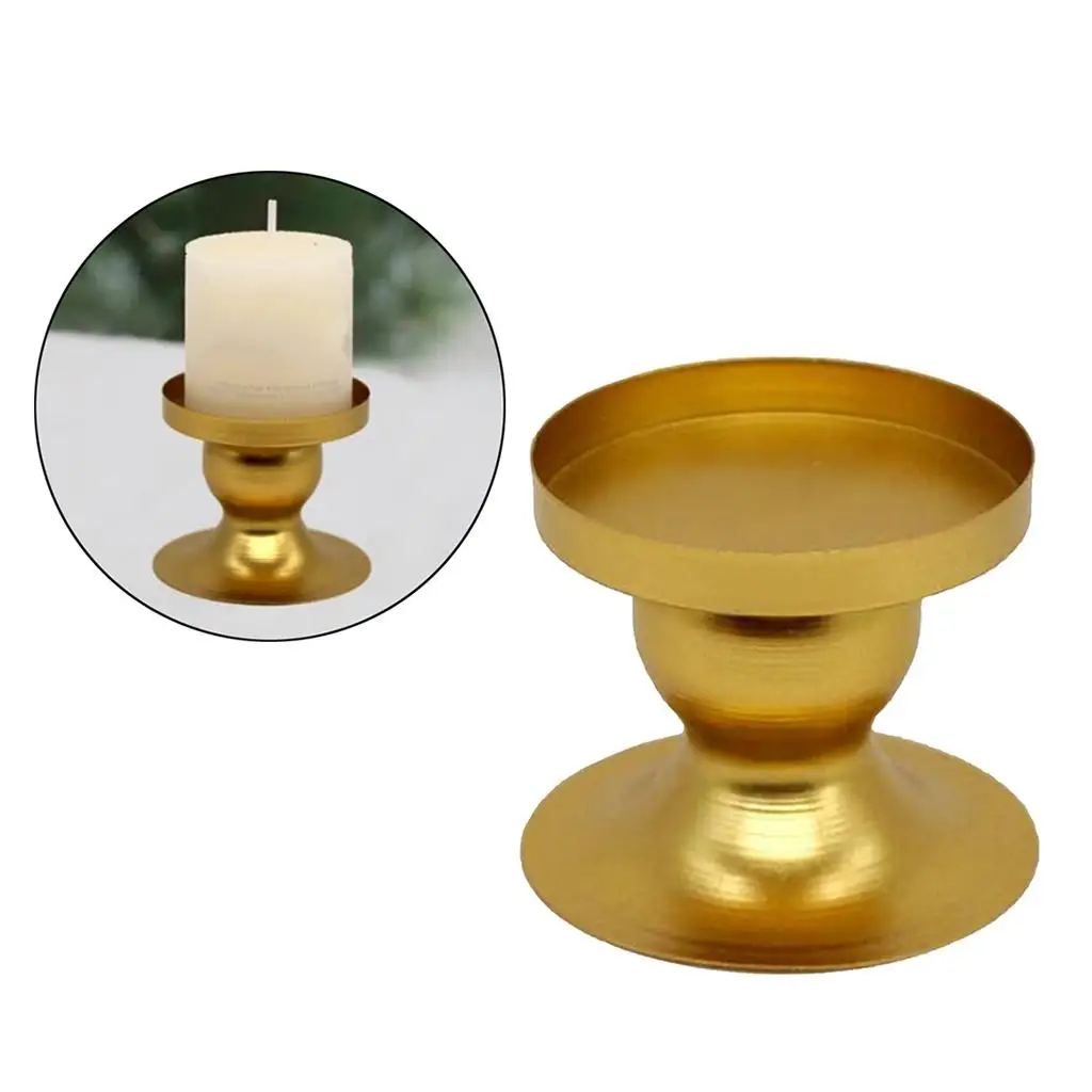  Candle Holder, Golden Tea Light Candle Holder, Decorative Votive Candlestick Stand Festival Table Centerpieces Decorations