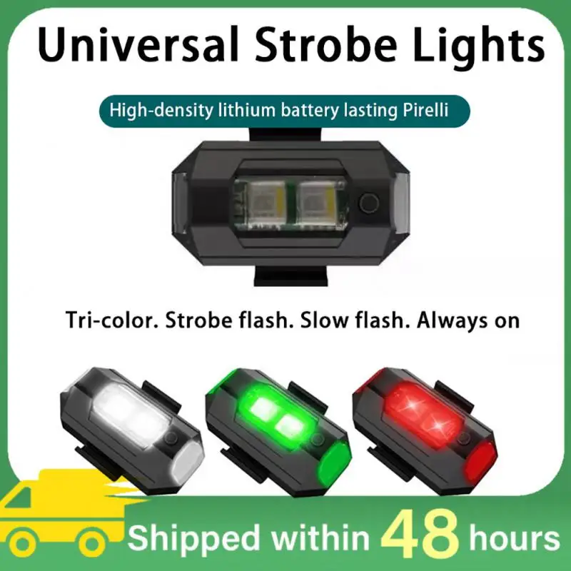 3/7 Colors LED Strobe Lights Rechargeable Flashing Light LED Lights Car Warning Strobe Light for Motorcycle Drones Aircraft