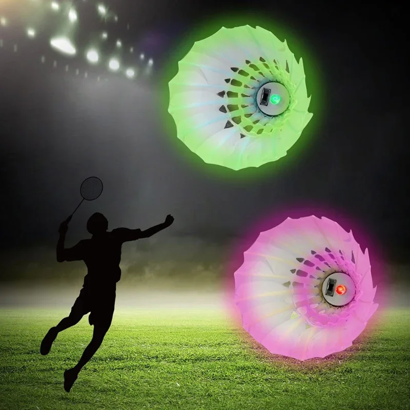 Outdoor LED Badminton Shuttlecocks 4 Pcs