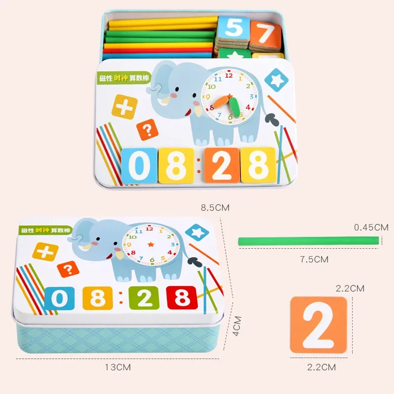 Children Arithmetic Stick Sticks Mathematics Montessori Teaching Aids Counting Rod Kids Learning Toys Educational Children Gift 2