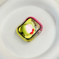 Vibrant Gradient Jelly Silicone Protective Watch Case - Cute and Soft Shield - 49 mm (Pink Yellow)