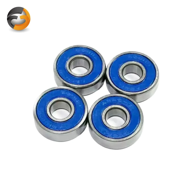 

4pcs Inline Roller Skate Bearing Deep Groove 608RS Blue Sealed ABEC-9 Miniature Ball Bearings Carbon Steel for Skateboard