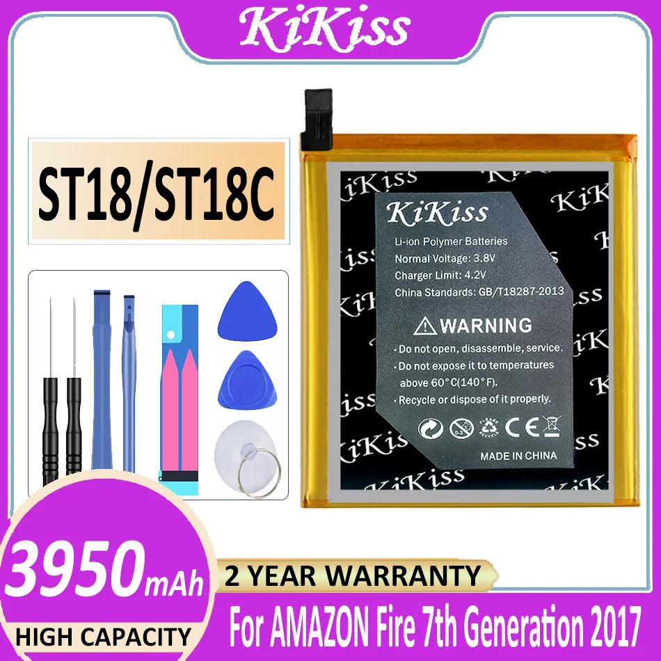 

Аккумулятор KiKiss ST18 ST18C 58-000177 ГБ-S10-308594-060L 3950 мАч для Amazon Fire 7 Fire7 7-го поколения 2017 аккумулятор