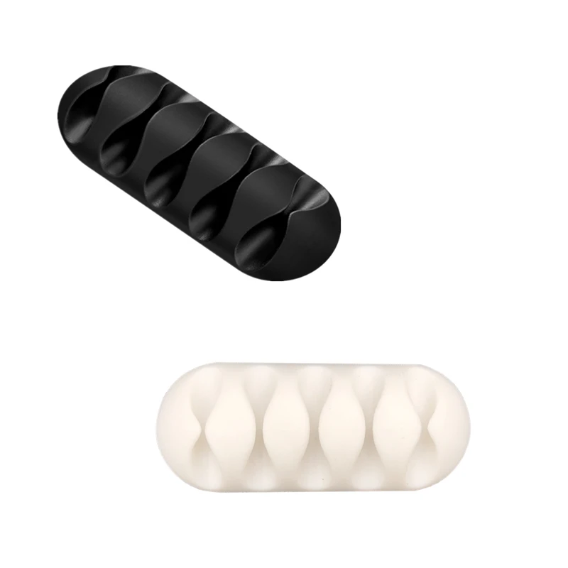 Silicone USB Cable Organizer For Desktop Wire Management