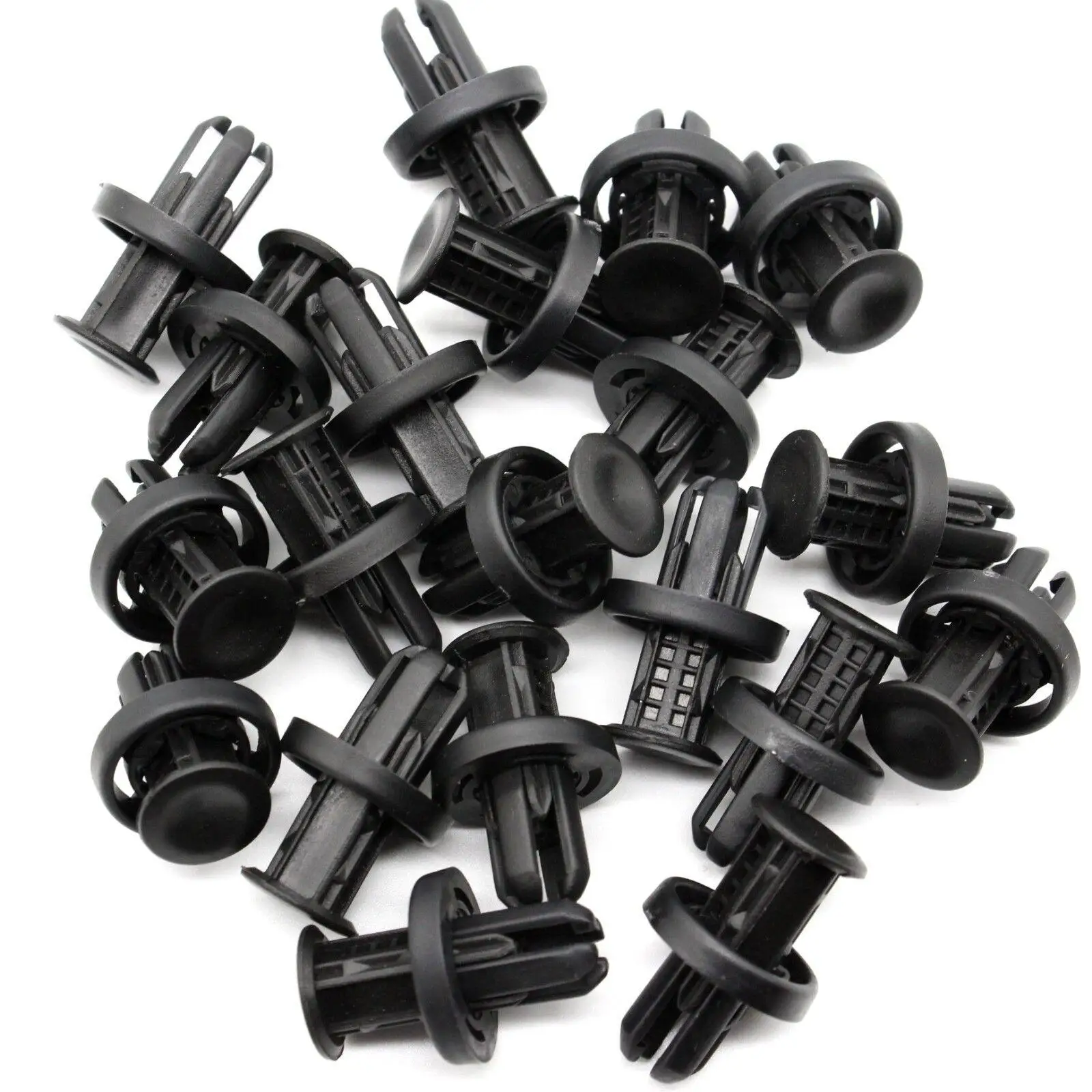 

New 20pcs Black Nylon Push-Type Clips 91505-TM8-003 For Honda For Acura