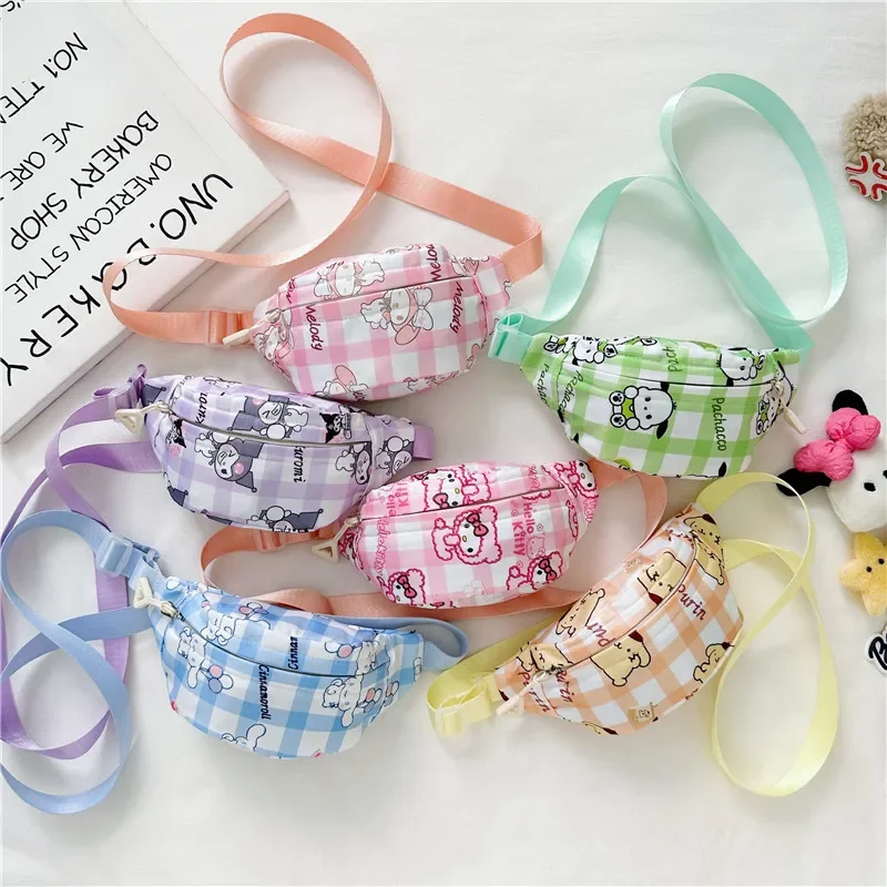 

Новая мультяшная детская милая сумка Sanrio Melody Clow M, модная повседневная нагрудная сумка-мессенджер для девочек