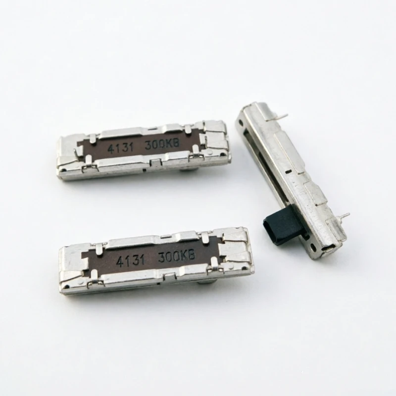 1PCS 35mm 스트레이트 슬라이딩 푸셔 모노 전위차계 B300K 300KB 핸들..