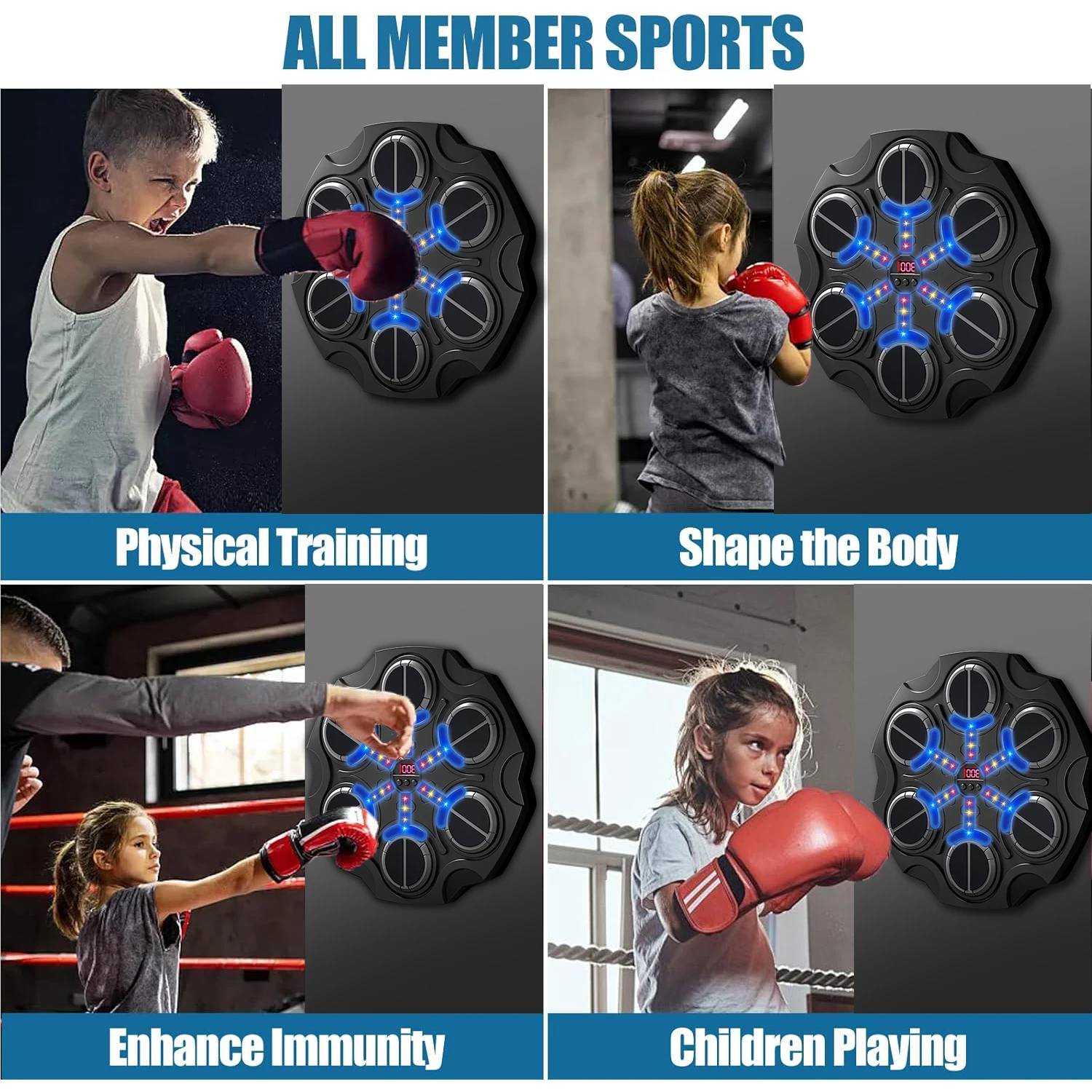 Boxing Machine Targets Fitness Boxing Exercise Response Training Game Anti-Stress Sport For Boys Girls 6