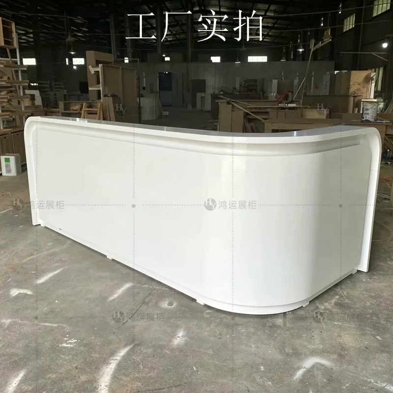 Description Picture 6 of itemSalon Reception Desk Counter Rostrum Restaurant Office Service Desk Vanity Front Coffee Scrivania Gaming Office Furniture