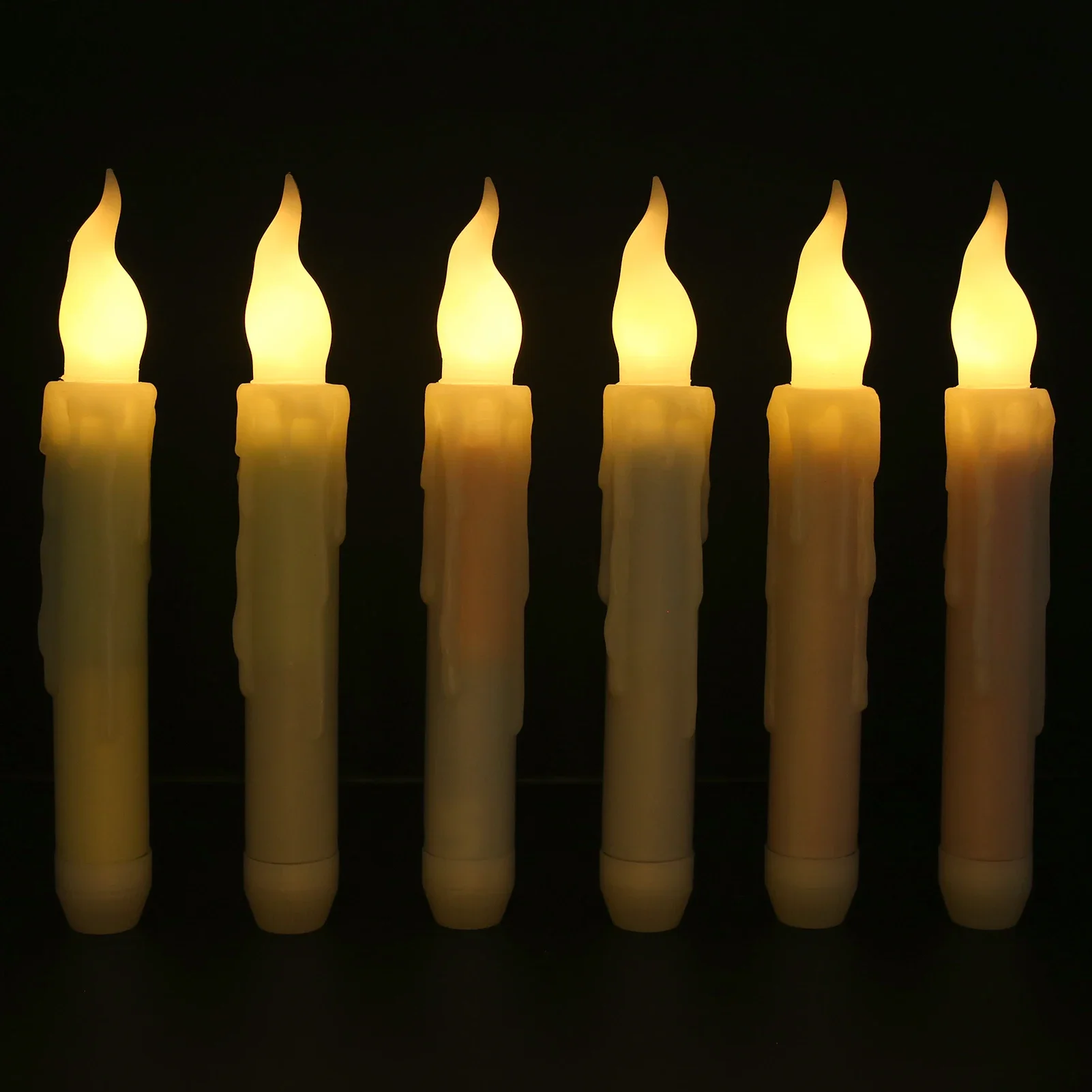 Flameless Window Candles with Removable Holder & Timer Remote  Battery Operated LED Flickering Light for Christmas Decoration