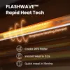 Toaster Oven Air Fryer FLASHWAVE™ Ultra-Rapid Heat Technology, Convection Toaster Oven Countertop with Bake Broil Roast, 6 Slice 3