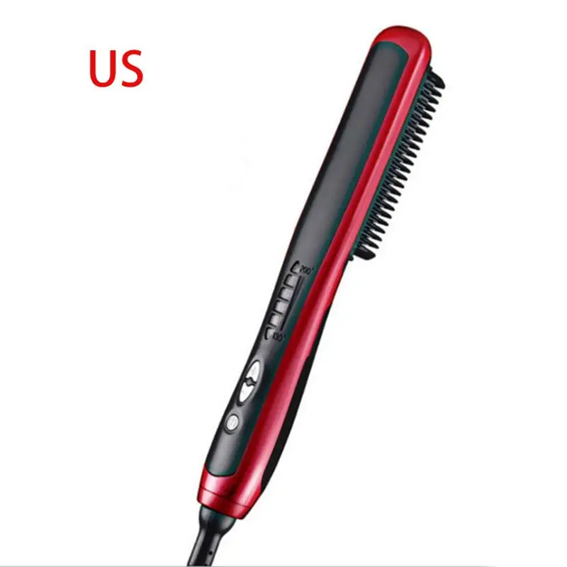 

Hair Straight Styler Straightener Hairs Curler Electric Comb Curling Ceramics Styling Tool for Women Men Home