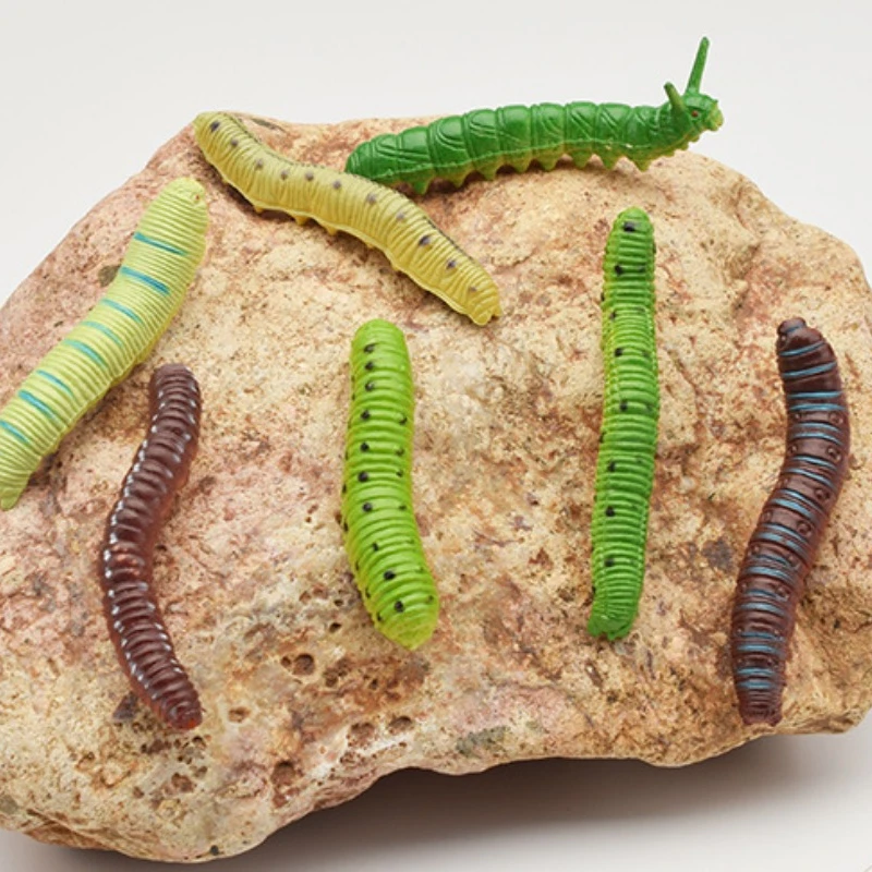 Simulating Caterpillar Green Bug Crawling Insect Playing Tricks on Other People's Toys Insects and Animal Models prank toys joke toys