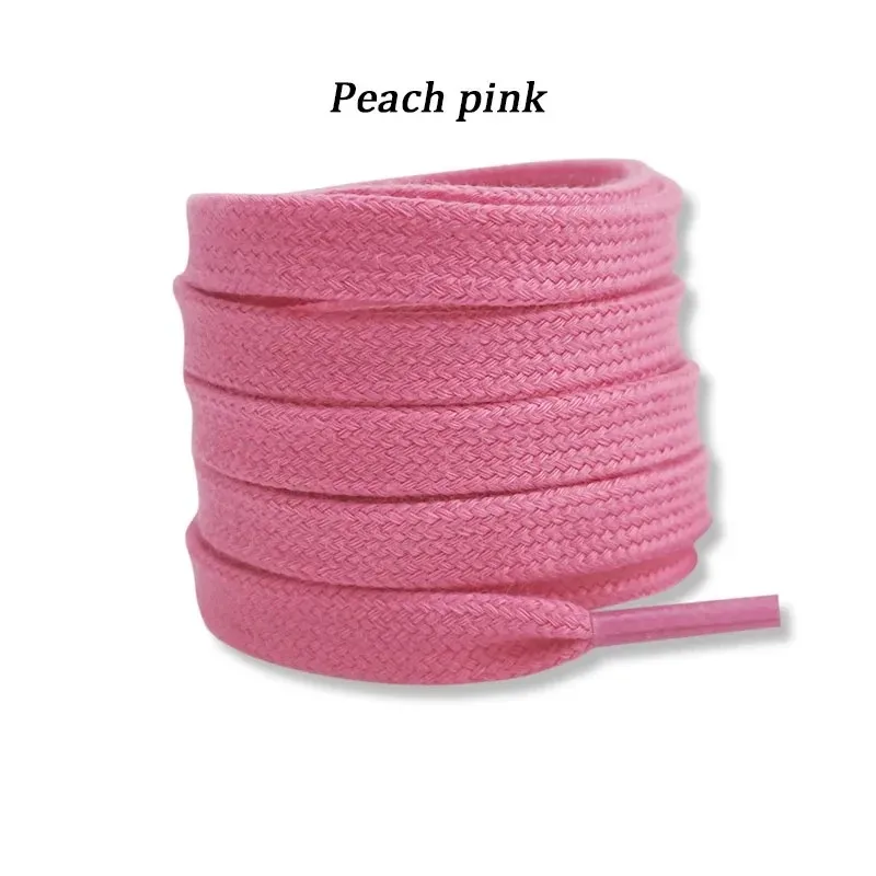 Vibrant Solid Color Cotton Shoelaces for All Ages - Variety of Lengths