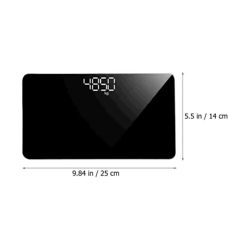 Mirror Scale Surface Weight Portable for Girls Travel Weights Body Tempered Glass Plastic Digital Electronic Scales