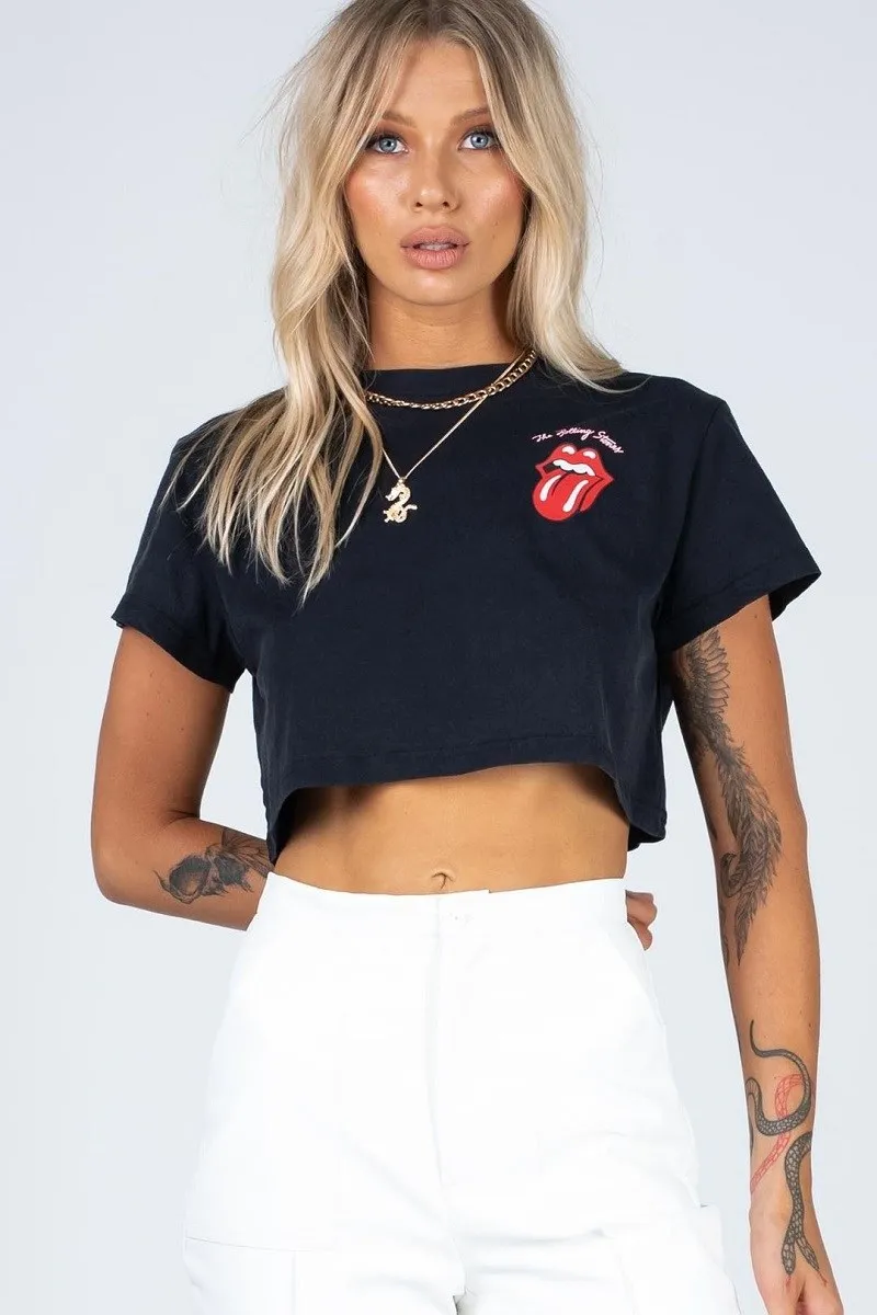 

Summer trend retro cut top print sports top T-shirt Y2k high street Harajuku street clothing women's slim fitting T-shirt