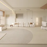 Large Area Carpets for Living Room Fluffy Soft Lounge Floor Mat Thick Anti-slip Study Rug Cream Style Bedroom Plush Decor Carpet 1