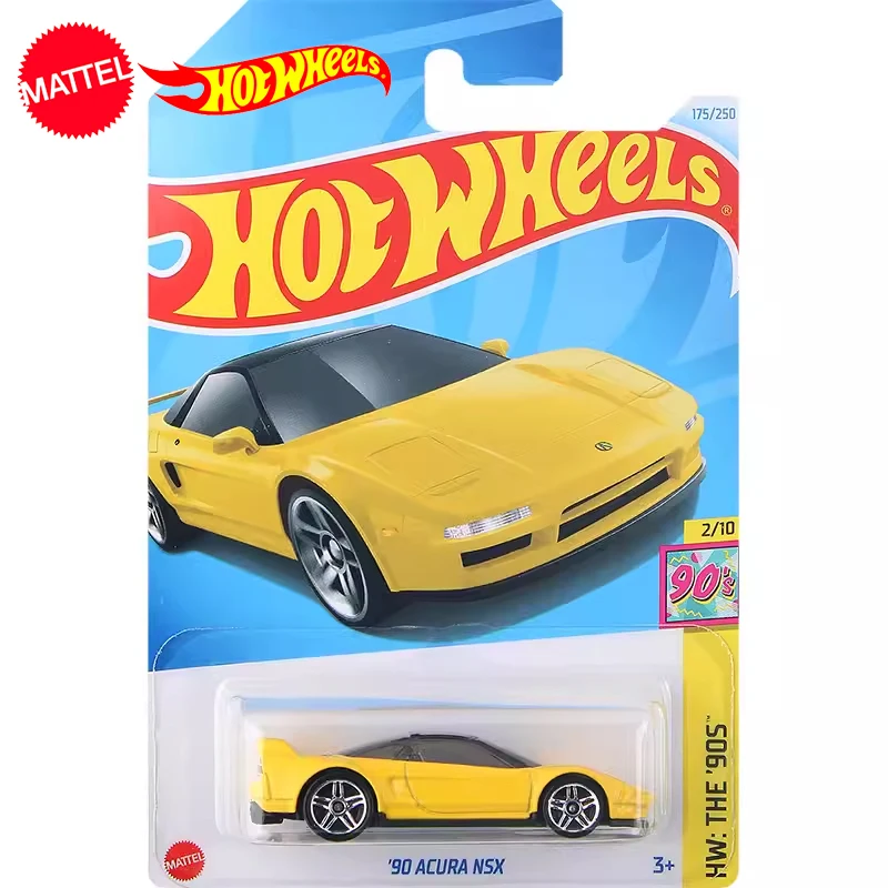 Автомобиль Hot Wheels 90 Acura NSX 24K, оригинальные игрушки для мальчиков, масштаб 1/64, литая металлическая модель, машинка HW 90S, коллекционная игрушка, подарок