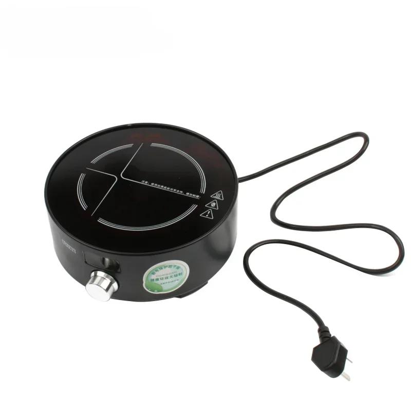 1.2KW Electric Pottery Stove No Radiation Tea Stove Glass Pot Water Boiler with Timer Stainless steel Waterproof surface 220V