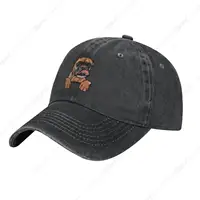 Dog Lovers Gifts Hat Cool Caps Breathable Boxer Peeking Dogs Hiking Cap Pure Cotton Baseball Cap Fashion Adult Snapback Cap 2