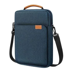 Enhanced Protective Carrying Case with Handle and Shoulder Strap for 13.2 - Inch Tablets - Zip Pouch with Sleeve and Pocket for Keyboard and Mouse (Navy Blue)