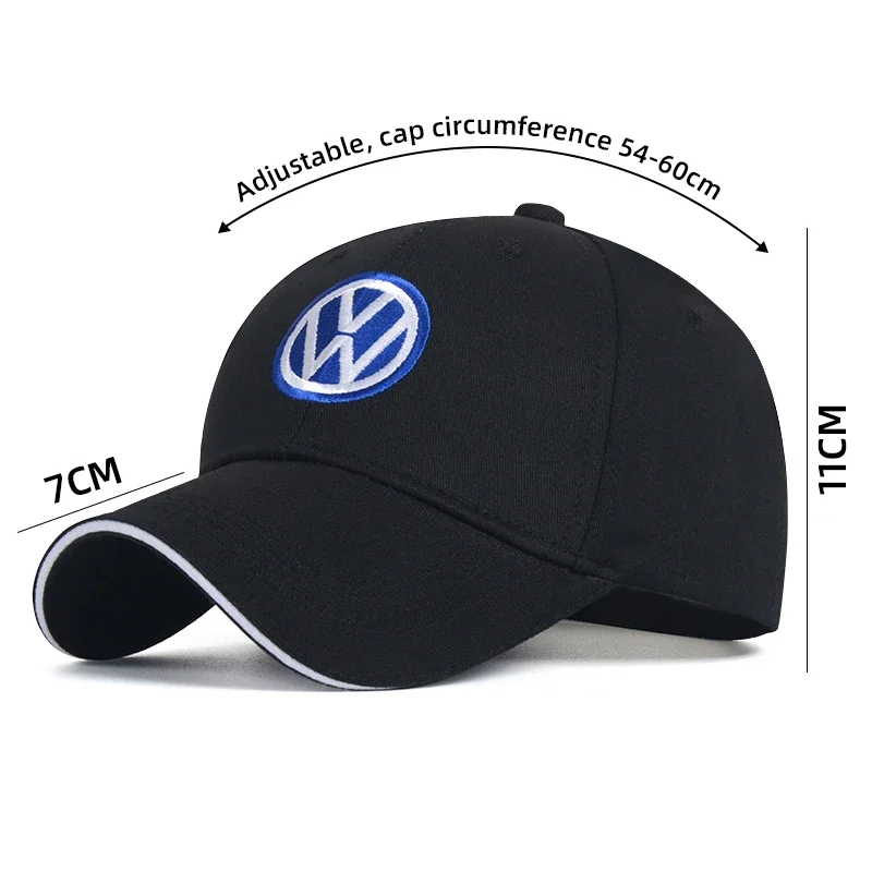 Car Duck Tongue Cap Adjustable Casual 3D Hat For Volkswagen VW GOLF Polo Tiguan PASSAT car cap