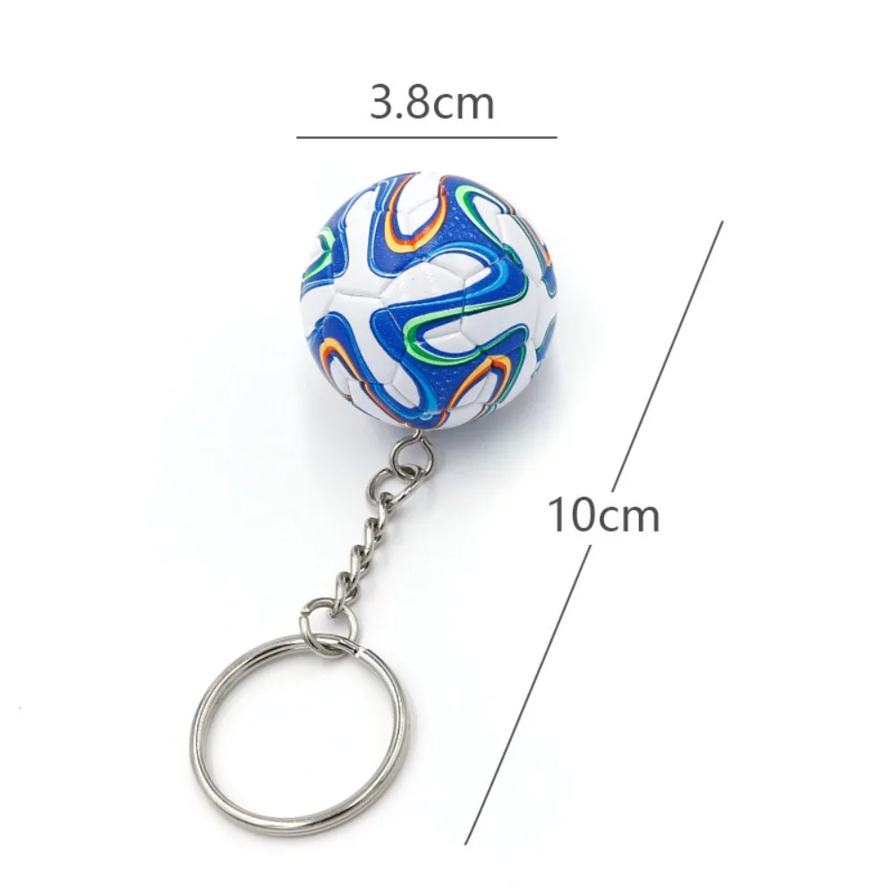 Leather Football Keychain New Exquisite Key Chain Souvenir Decoration Toy Keyring Ring School Reward for Kid Pendant Accessory - Image 6