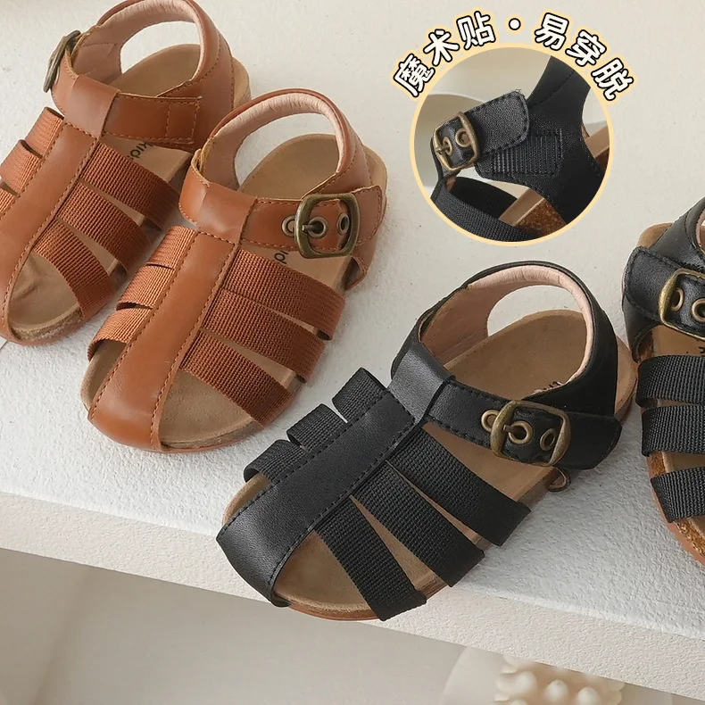 

children Roman Sandals Foot Girls Gladiator Sandals Kids Shoes 2023 Summer Beach Shoes Bright Weave Princess Soft Casual Shoe