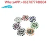 500 pcs Clay poker chips with silver aluminum case set include 2 sets poker cards and 1 white dealer 6