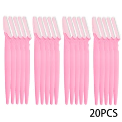 Precision Dermaplaning Razor Set for Effortless Facial Grooming (Pink 20pcs)