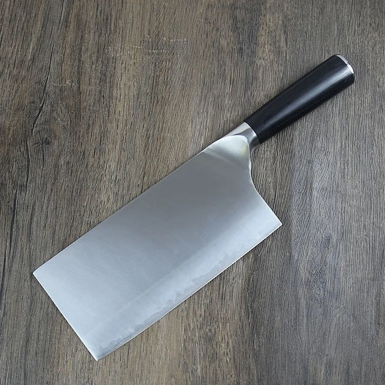 

7.5 Inch Slicing Knife 9Cr18MoV 3 Layers Clad Steel Blade Chef Cleaver Kitchen Knives For Cutting Vegetables Meat Wood Handle