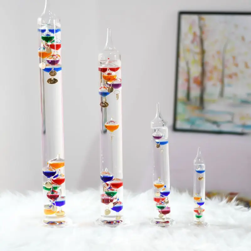 Galileo Thermometer Colorful Ball Suspended Bedroom Wine Cabinet Living Room Physics Decoration Student Christmas Holiday Gift 1